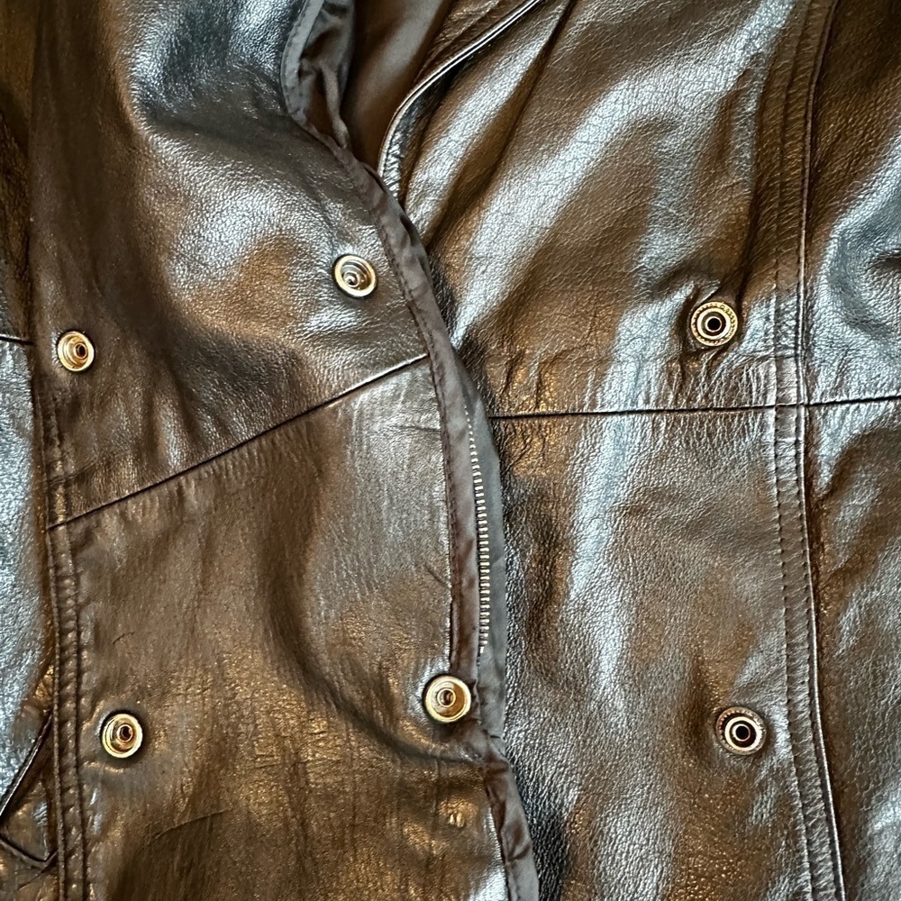Vintage Wilson’s Black Leather Jacket XS - Picture 7 of 7